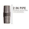 Ace Trading - Nipple STZ Industries 1/2 in. MIP each X 1/2 in. D MIP Black Steel 2 in. L Nipple 300UP12X2